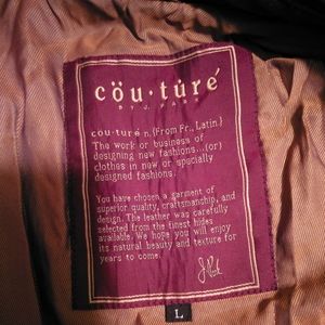 Couture mens leather jacket